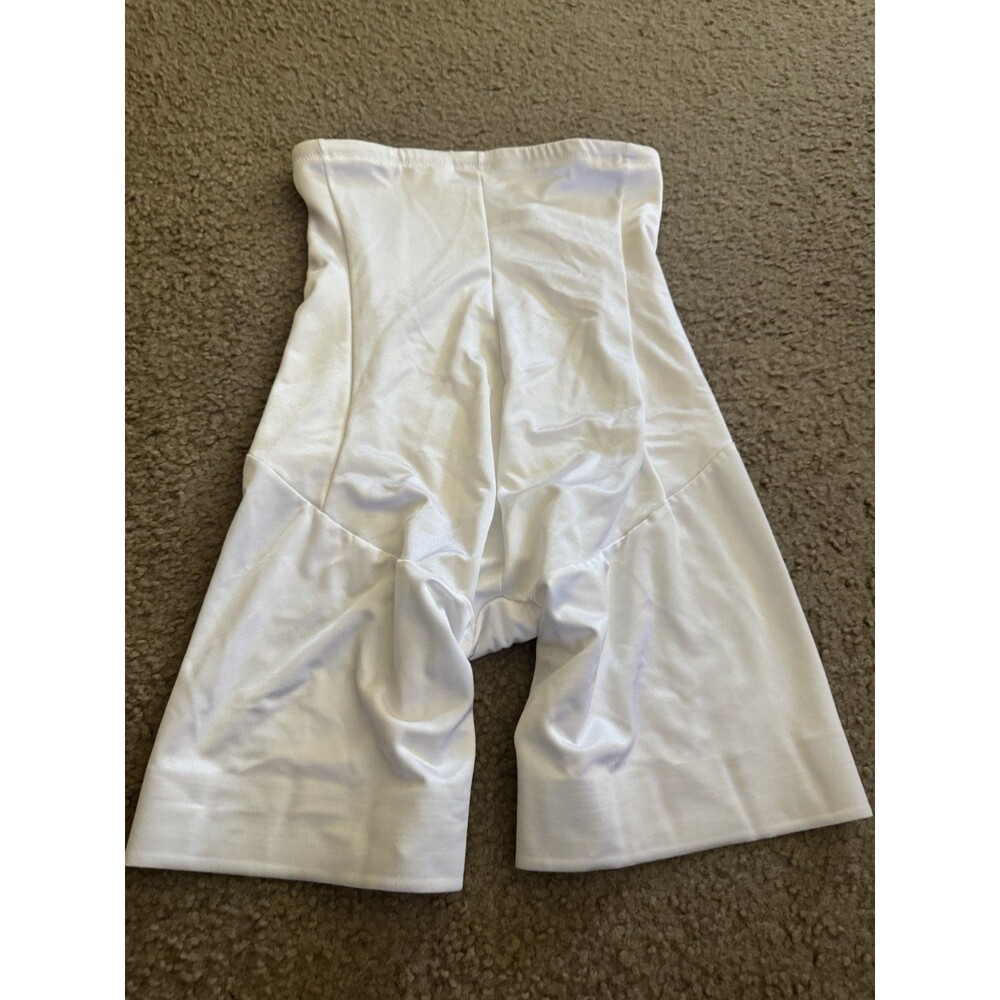 Cupid ShapeWear White Nylon Spandex High Waist Long Leg Size XL - Picture 5 of 6